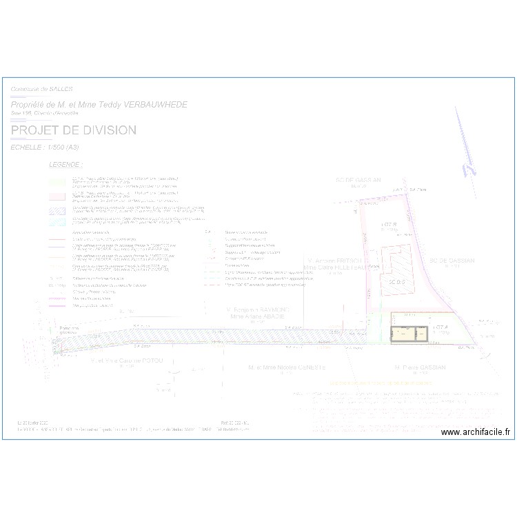 P1 LAURY. Plan de 2 pièces et 83 m2