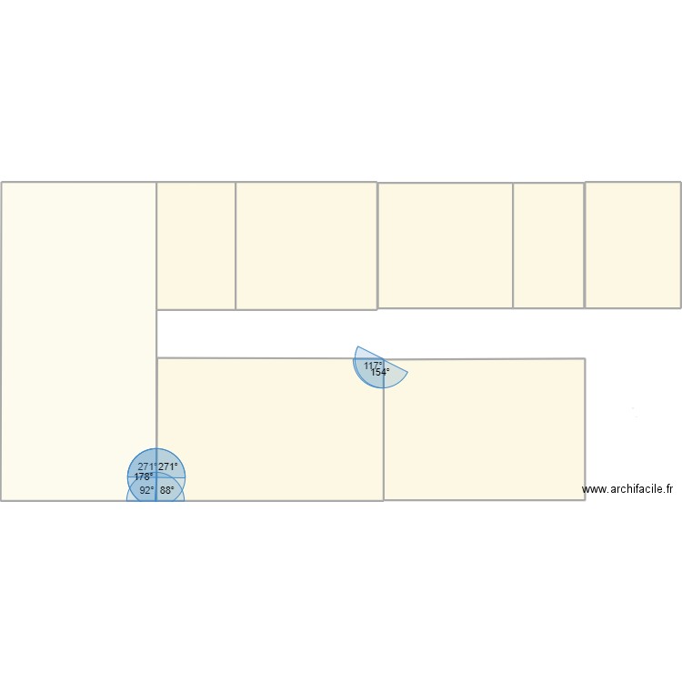 drt. Plan de 9 pièces et 710 m2