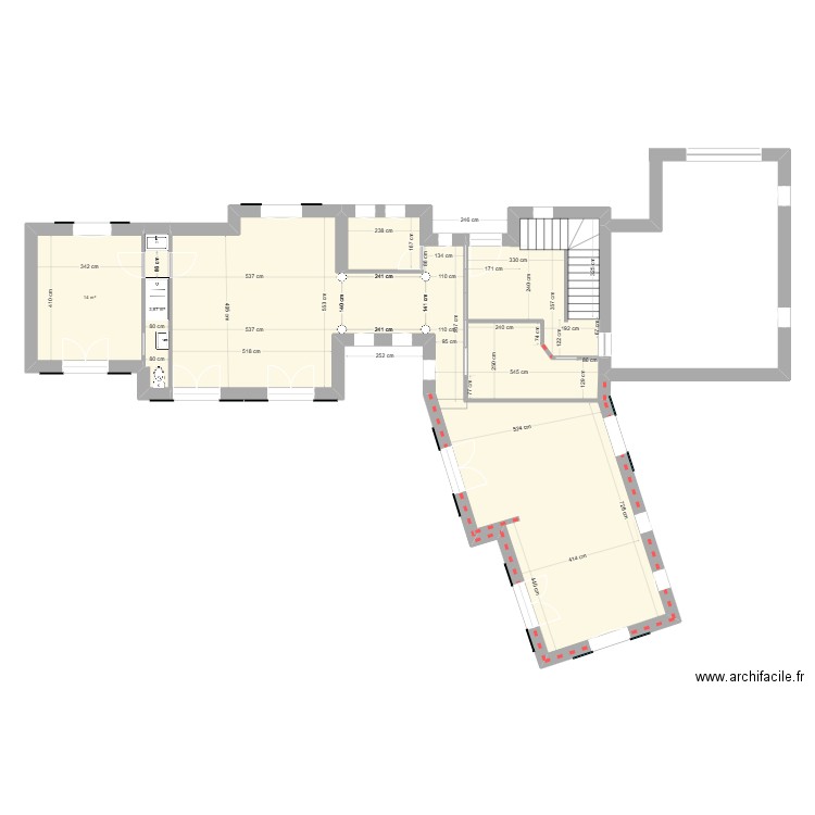 BANDOL RDC Base sav. Plan de 4 pièces et 121 m2