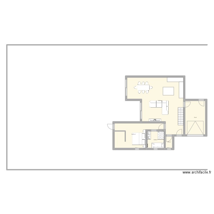 Plan parcelle 82B. Plan de 5 pièces et 94 m2