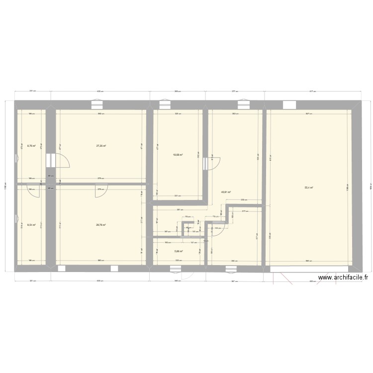 en gauthé 2024. Plan de 15 pièces et 361 m2