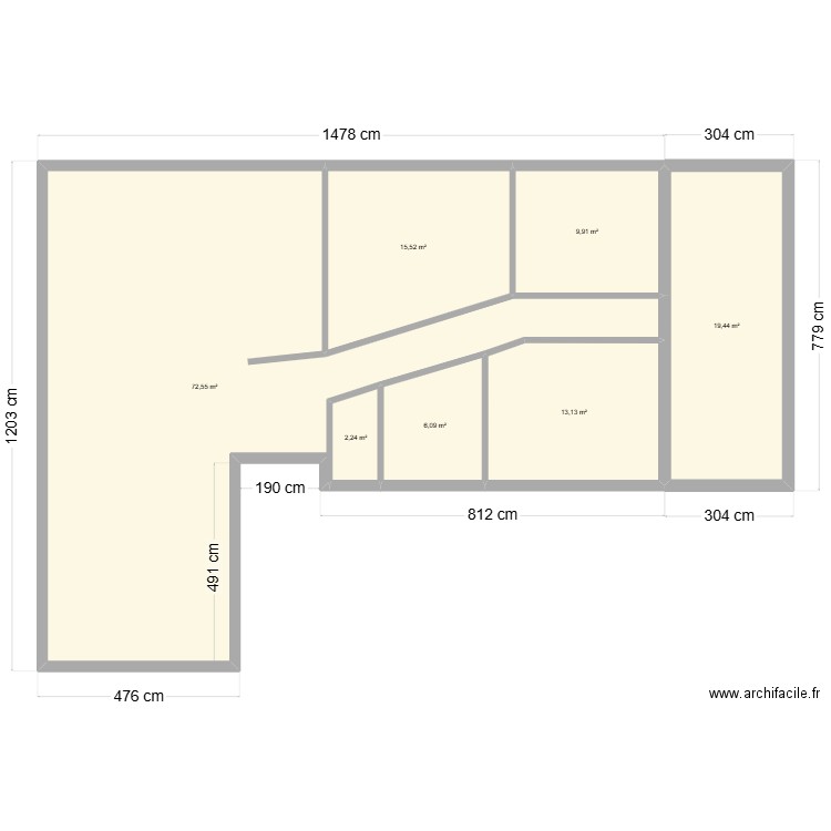 TEST2. Plan de 7 pièces et 139 m2