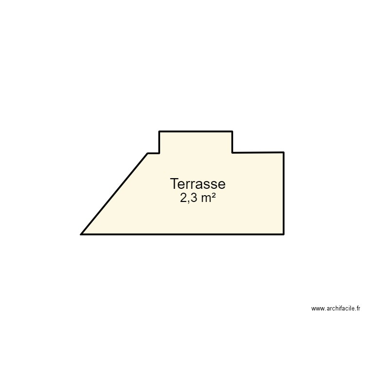 ADAM. Plan de 1 pièce et 2 m2