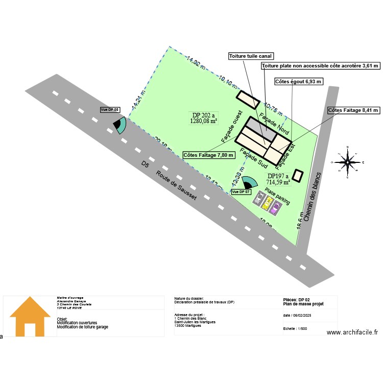 plan masse st julien projet. Plan de 8 pièces et 1435 m2