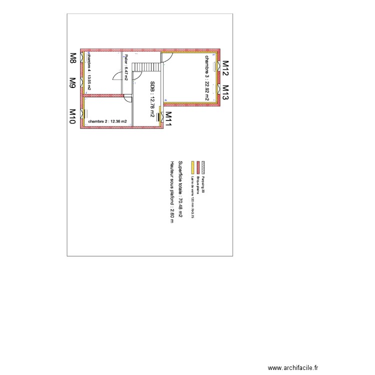 implantation elec bousaber r+1. Plan de 0 pièce et 0 m2