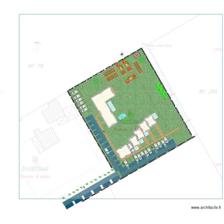 KAMANY 3 BONNE VERSION fév VRD+URBANISME. Plan de 9 pièces et 348 m2