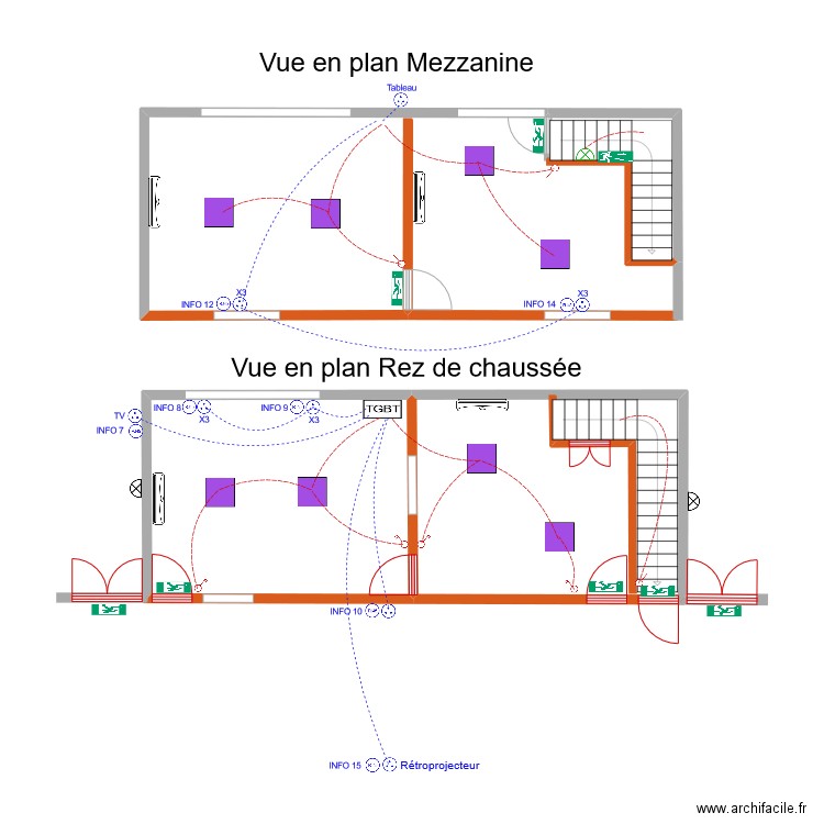 LYCEE BORA. Plan de 1 pièce et 20 m2