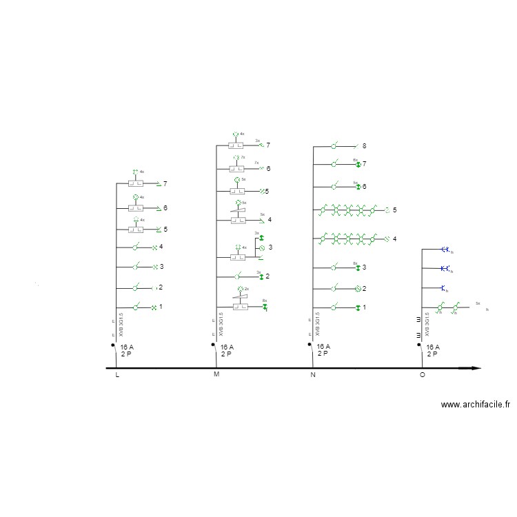 unifilaire A. Plan de 0 pièce et 0 m2