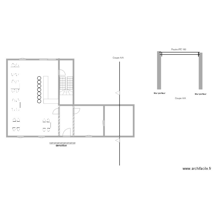 CDS MODIFICATION . Plan de 7 pièces et 133 m2