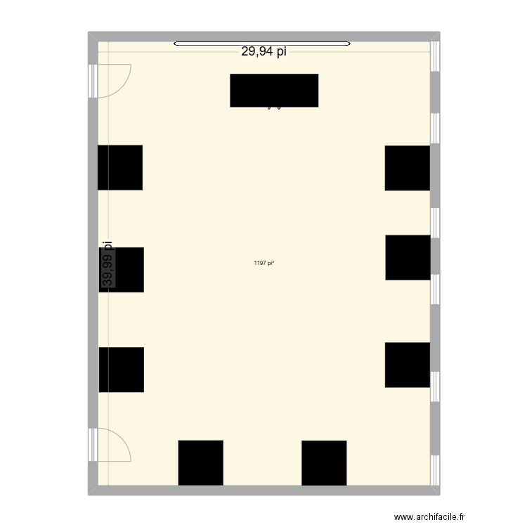 tache #1. Plan de 1 pièce et 111 m2