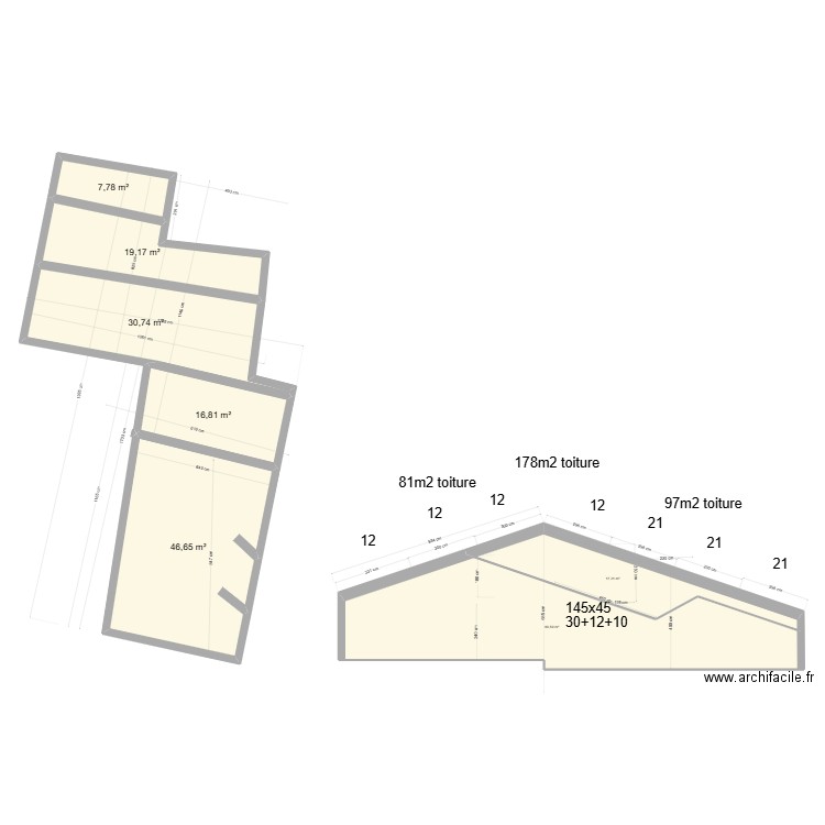 st laurent Jérôme. Plan de 7 pièces et 199 m2