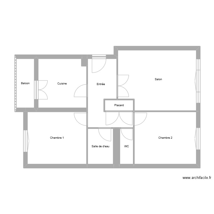 ferreira. Plan de 11 pièces et 74 m2