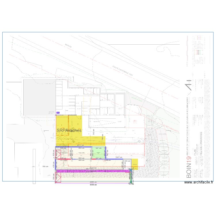 rez. Plan de 5 pièces et 346 m2