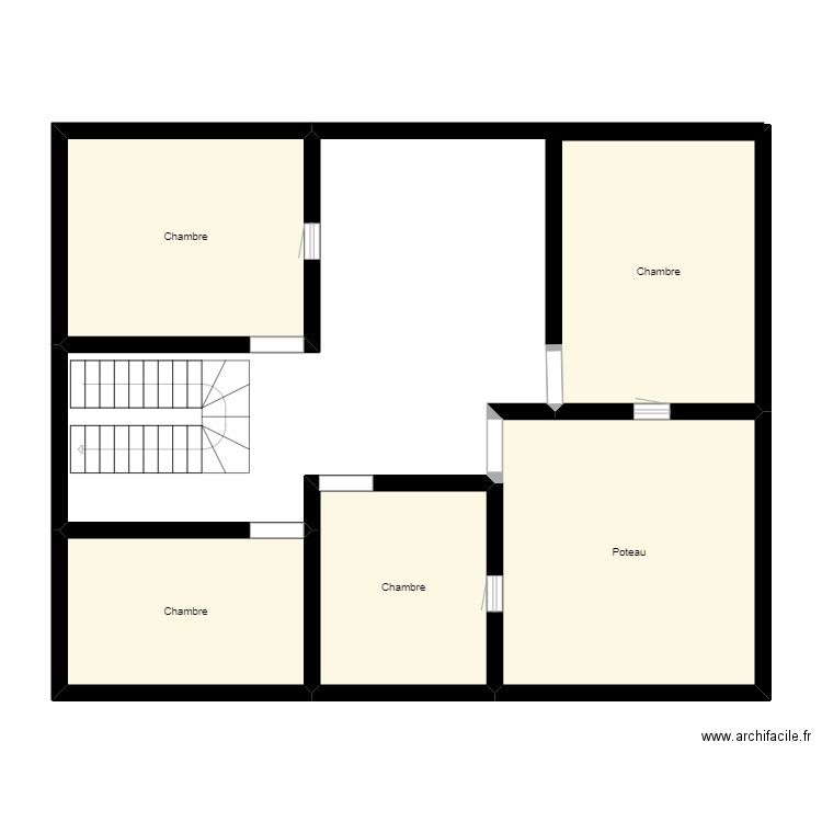 CAAVEEE. Plan de 5 pièces et 67 m2