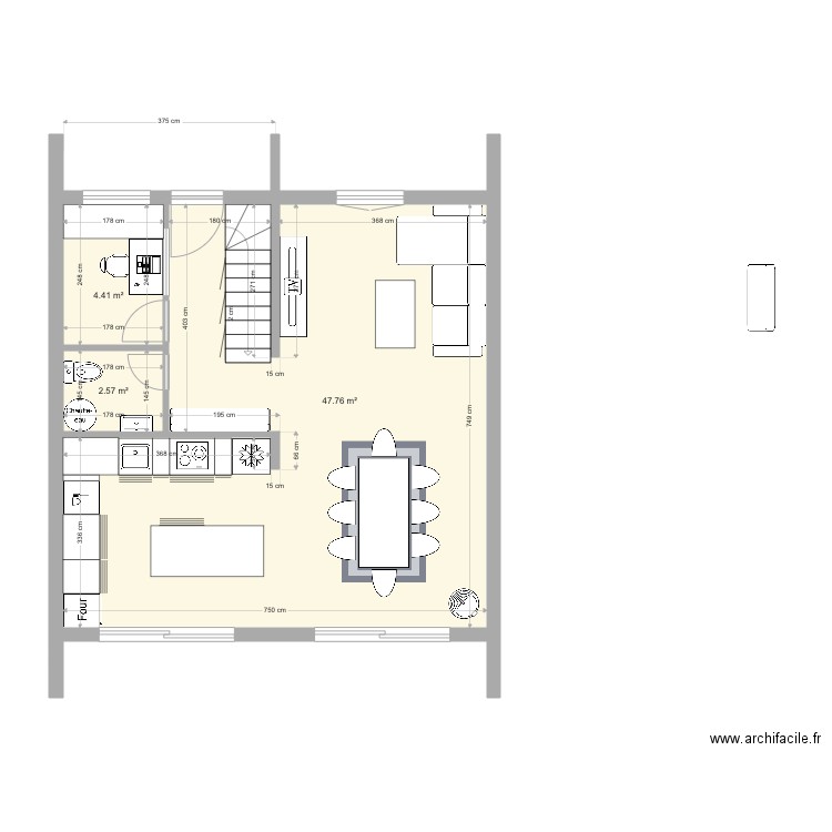 Maison Projet 9 - 112m2. Plan de 10 pièces et 111 m2