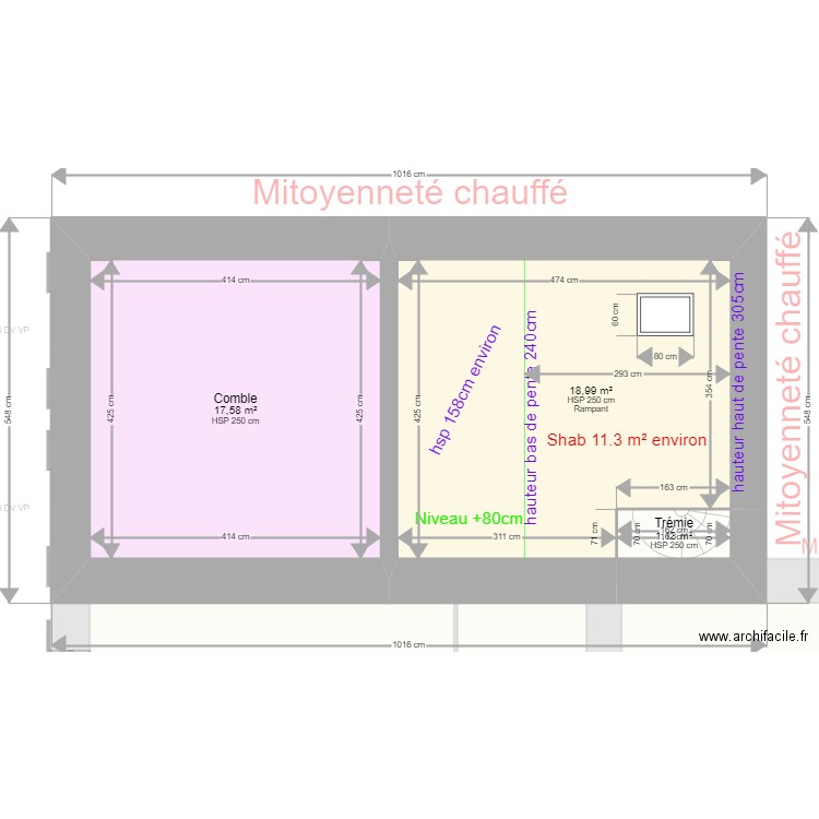 PEREIRA. Plan de 20 pièces et 341 m2