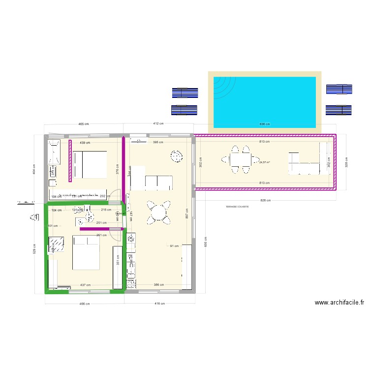 DEVOIS LOT B  24 sep. Plan de 2 pièces et 98 m2