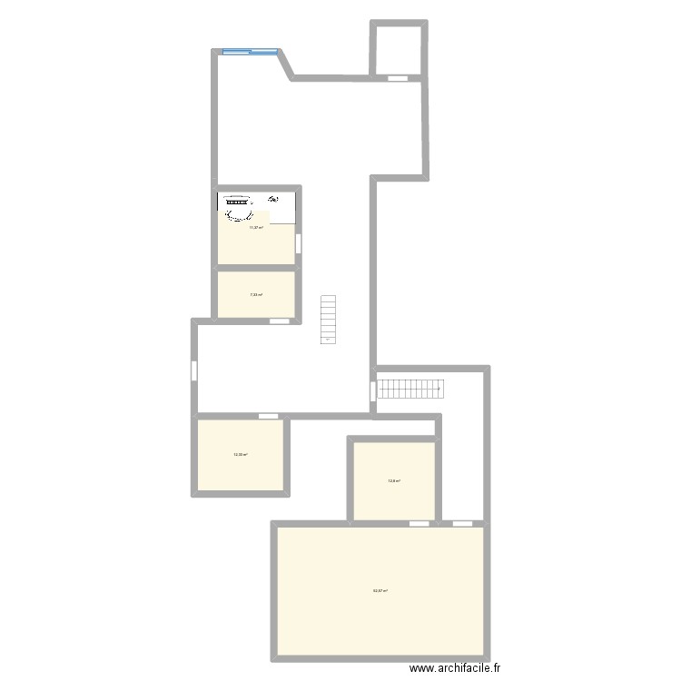 nom de l'UC. Plan de 5 pièces et 96 m2