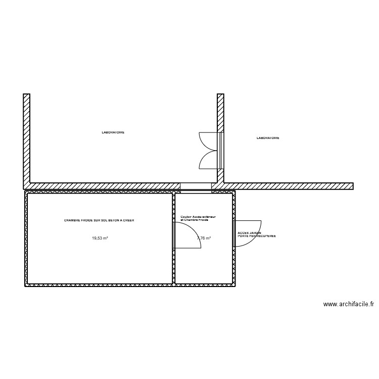 projet Damyel. Plan de 2 pièces et 27 m2