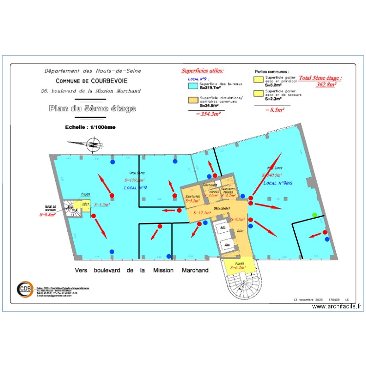 R+5 MARCHAND. Plan de 0 pièce et 0 m2