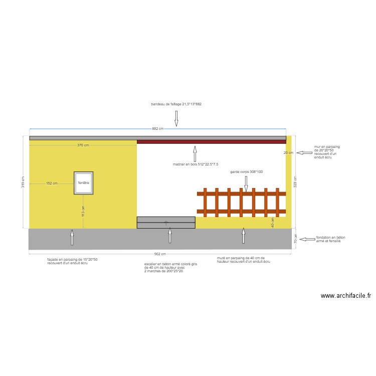 vue de derrière 1. Plan de 0 pièce et 0 m2