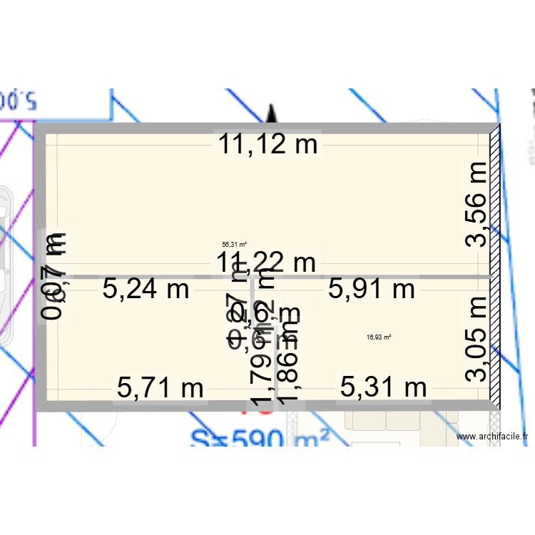 maison 25. Plan de 11 pièces et 206 m2