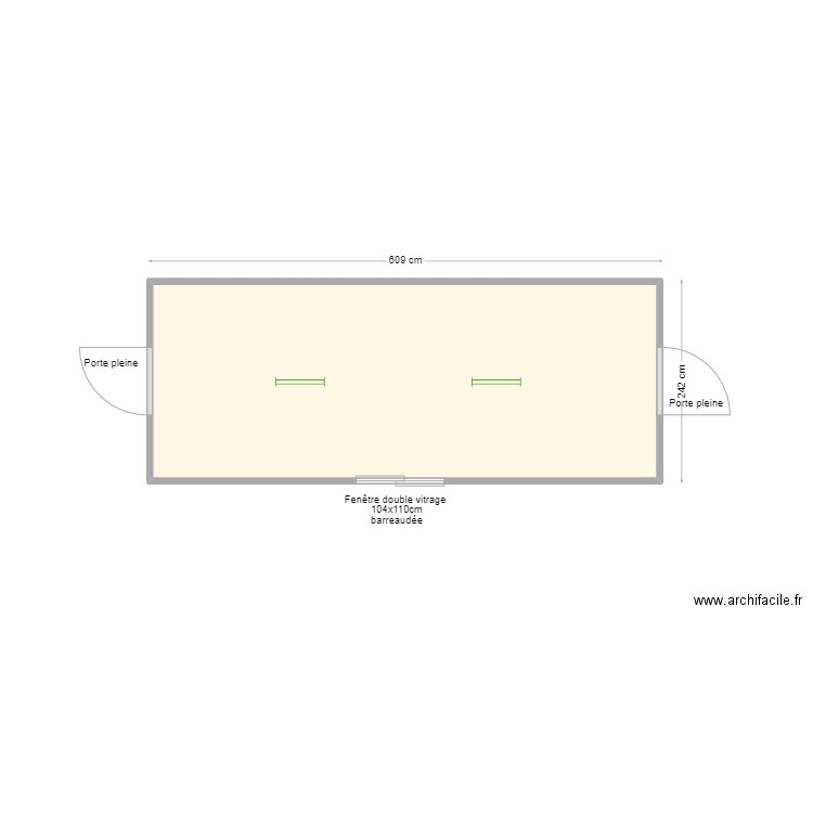 SARL Maison DEJOU B. Plan de 1 pièce et 14 m2