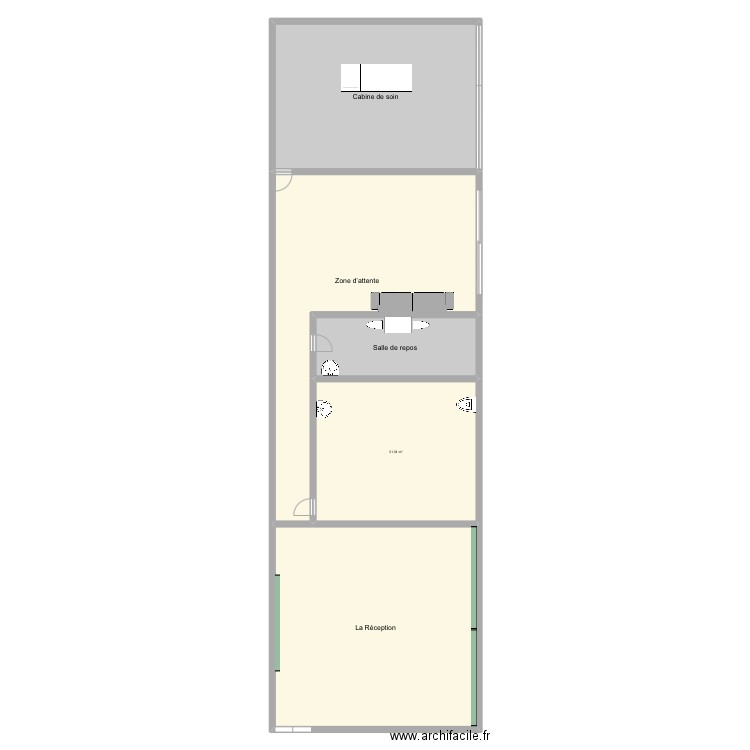 Plan institut. Plan de 5 pièces et 313 m2