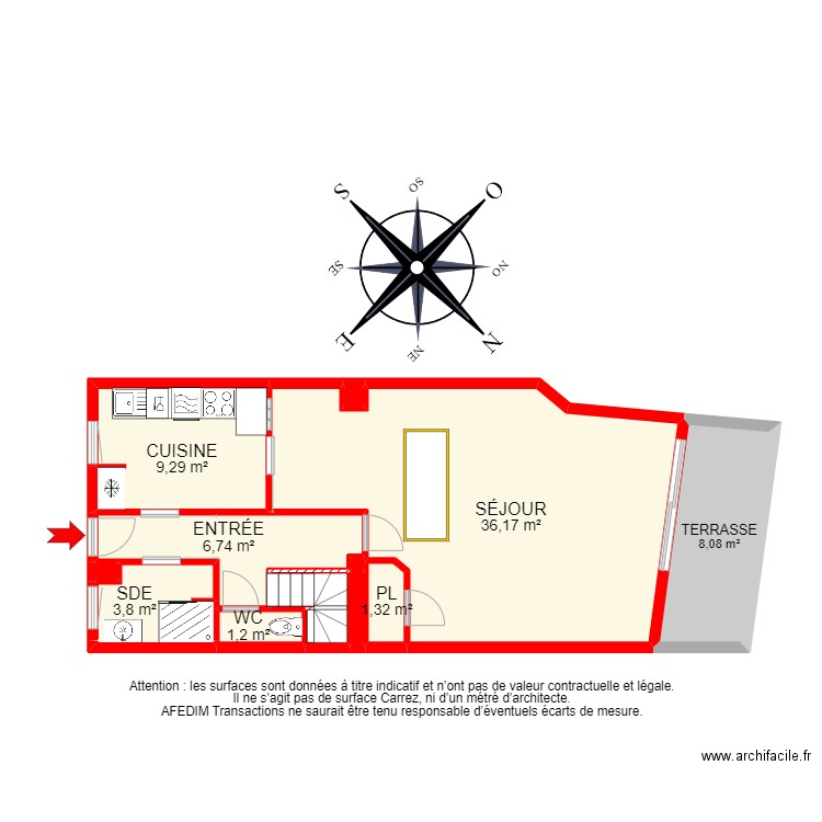 BI20384 -. Plan de 18 pièces et 102 m2