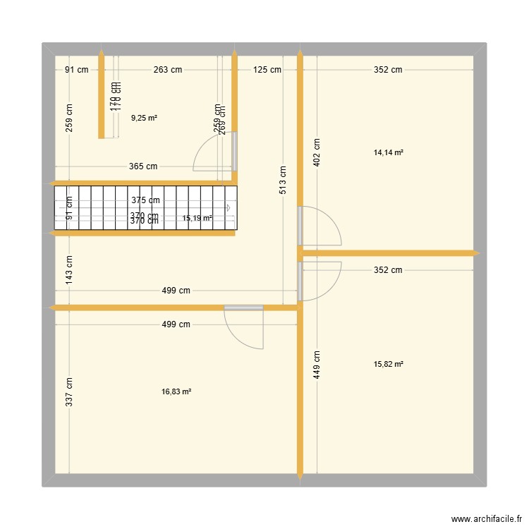 Projet Antonio. Plan de 8 pièces et 144 m2