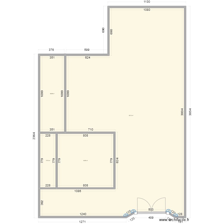 Marlon/Hristina. Plan de 4 pièces et 541 m2