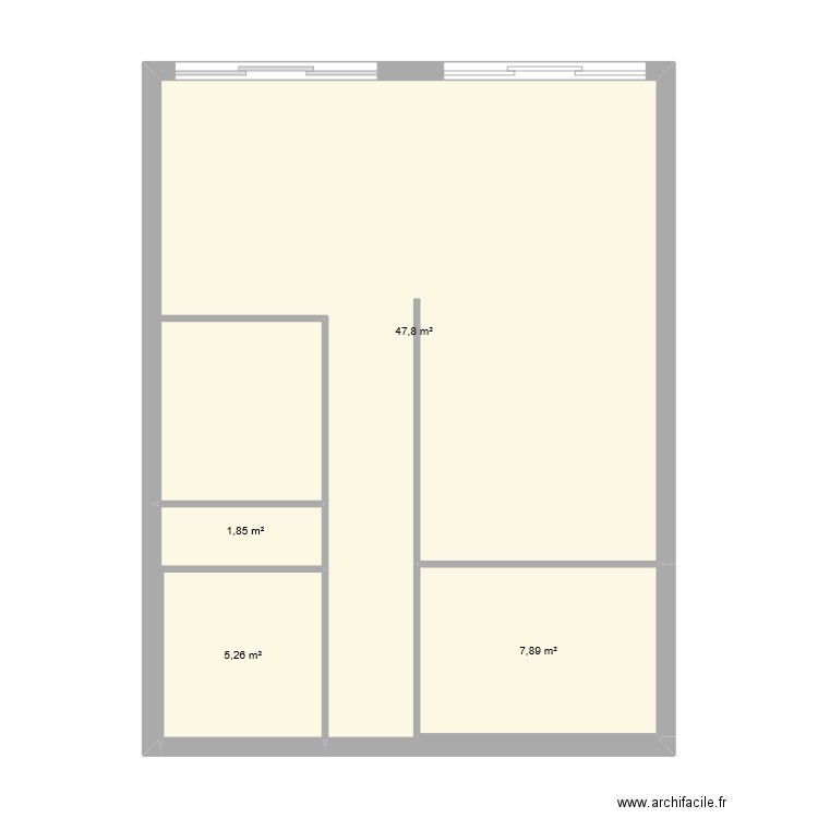 Melchior. Plan de 4 pièces et 63 m2