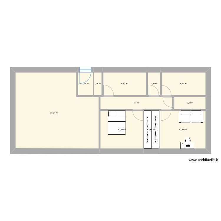 Maison de nos rêves. Plan de 11 pièces et 87 m2