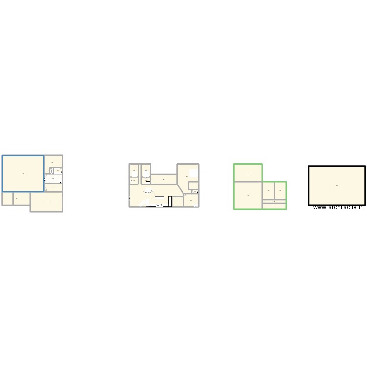 Maison. Plan de 25 pièces et 2017 m2