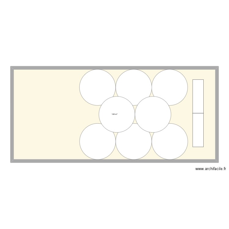 MARIAGE CAMILLE ET ROMAIN. Plan de 1 pièce et 126 m2