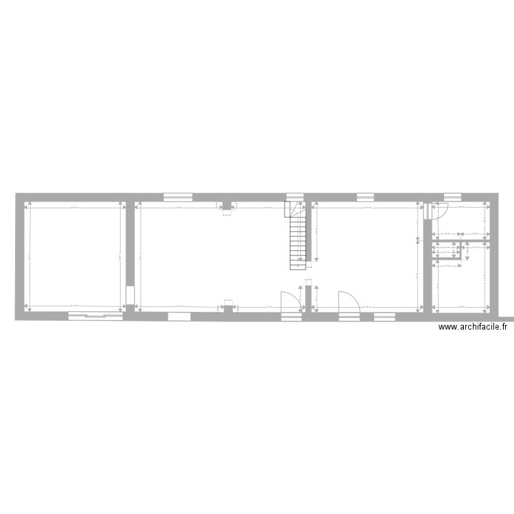 DUCLOS RDC n°3. Plan de 5 pièces et 128 m2