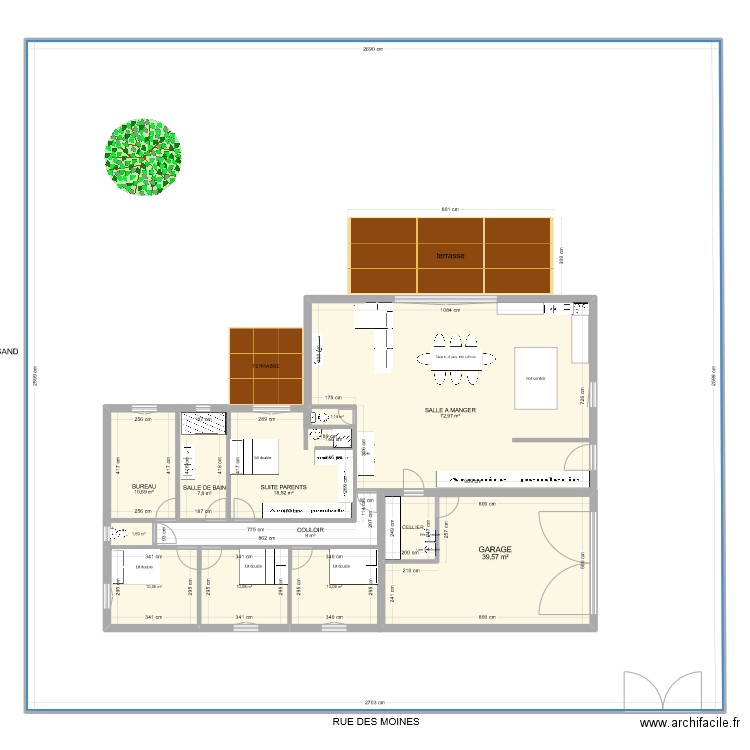 marchat. Plan de 12 pièces et 892 m2