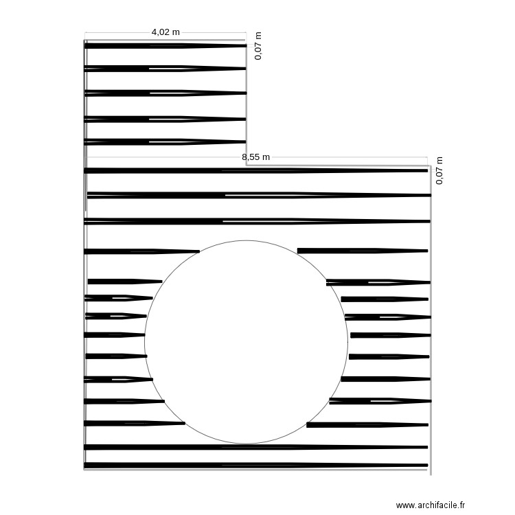 terrasse_sam_lames_verticales. Plan de 0 pièce et 0 m2