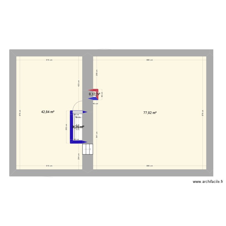 Plan modif ade etage 1. Plan de 21 pièces et 390 m2