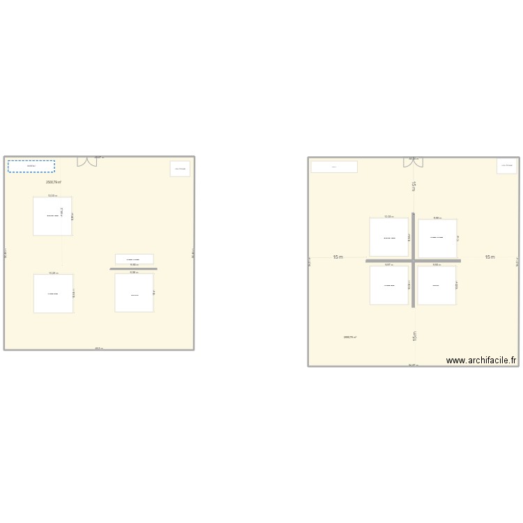 Ilotage st Aignan 2 . Plan de 2 pièces et -3093 m2