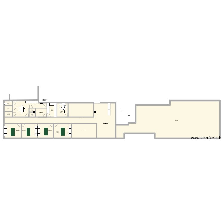 RDWS CLINIC v3. Plan de 16 pièces et 423 m2