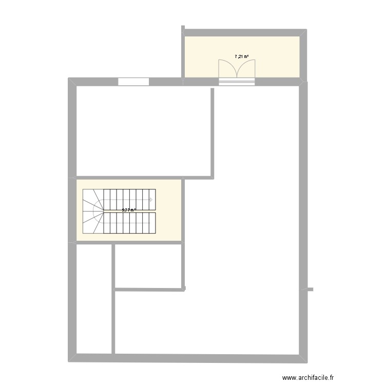 CHERFAOUI MOHAMED. Plan de 2 pièces et 17 m2