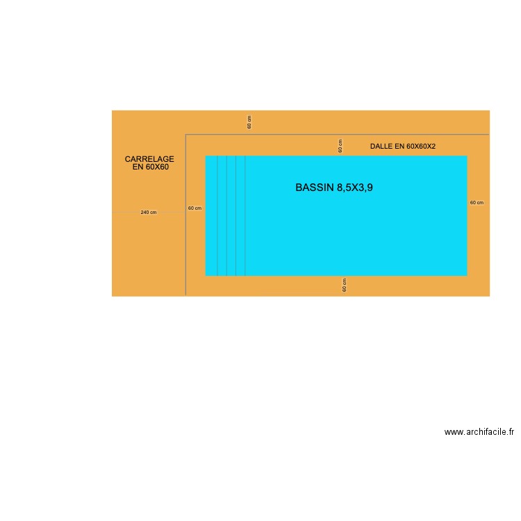 TERRASSE PISCINE. Plan de 0 pièce et 0 m2