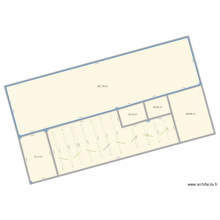 castelnau. Plan de 6 pièces et 738 m2