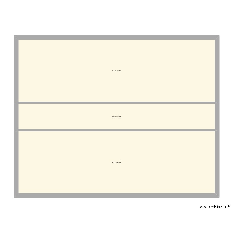 Maison fey. Plan de 3 pièces et 116 m2