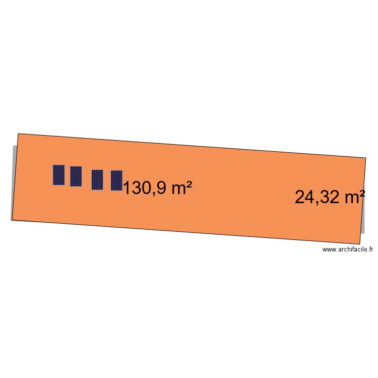 test. Plan de 2 pièces et 155 m2