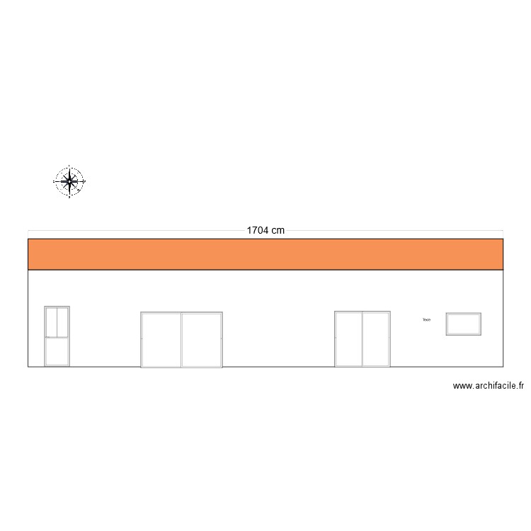 plan de coupe façade 3. Plan de 0 pièce et 0 m2