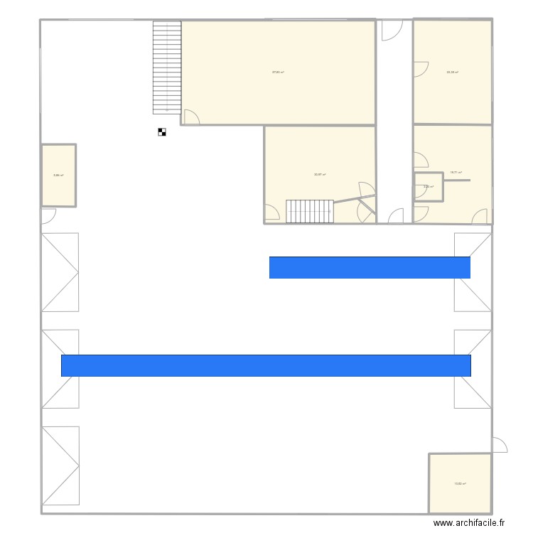 HUTTENDORF + TRAVAUX. Plan de 7 pièces et 150 m2