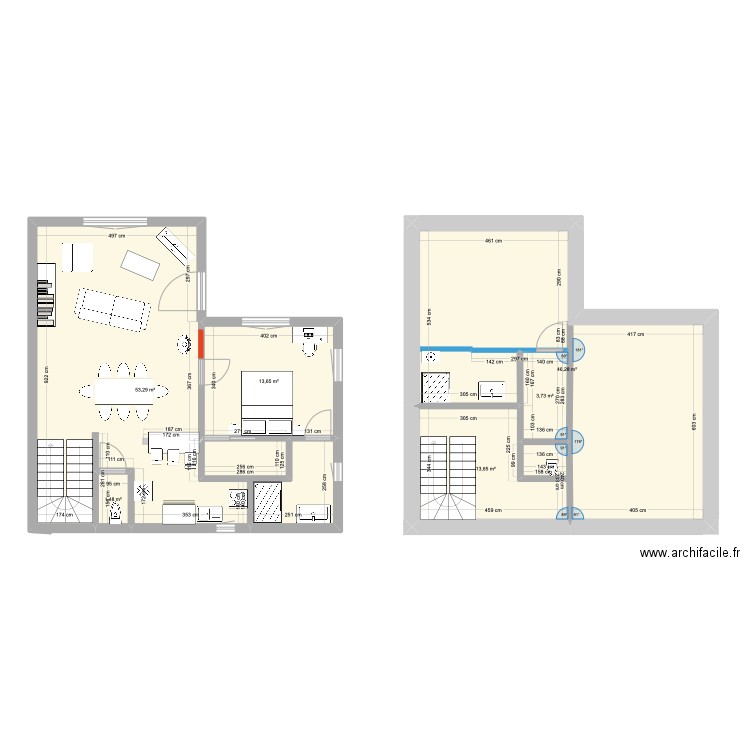 Draft2. Plan de 6 pièces et 132 m2