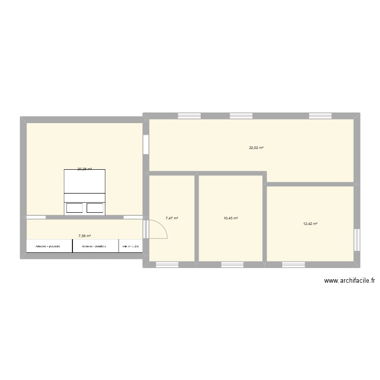 Huccorgne - 1er. Plan de 6 pièces et 80 m2